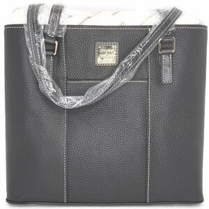 Dooney & Bourke Black Pebble Grain Small Lexington Shoulder Handbag Tote Purse